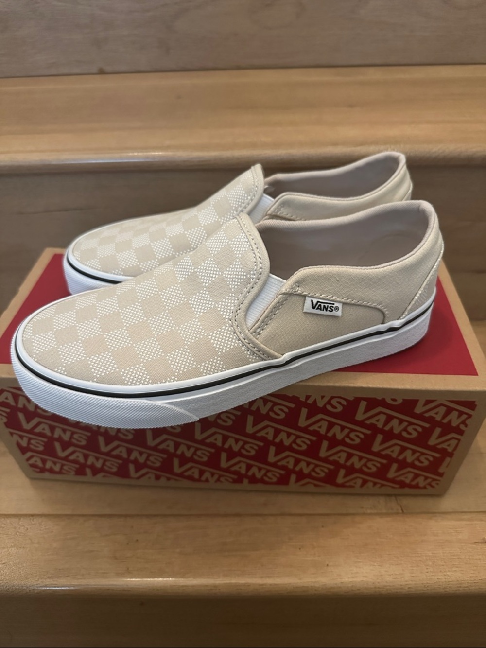 Asher Vans Slip-On Checkerboard Sneakers - Picture 2 of 3